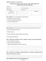 Đề thi chọn đội tuyển giao lưu học sinh giỏi cấp huyện Tiếng việt Lớp 5  Năm học 200920101954