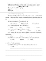 Đề khảo sát học sinh giỏi Toán Lớp 2  Năm học 20082009  Trường Tiểu học A Thọ Nghiệp4161