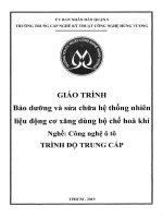 Giáo trình Bảo dưỡng và sửa chữa hệ thống nhiên liệu động cơ xăng dùng bộ chế hòa khí (Nghề: Công nghệ ô tô) - Trường TCN Kỹ thuật công nghệ Hùng Vương