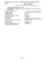 Đề kiểm tra chất lượng giữa học kì II Tiếng việt Lớp 2  Năm học 20082009  Trường Tiểu học Lê Văn Tám2434