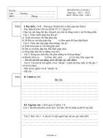 Đề kiểm tra cuối học kì I Tiếng việt Lớp 2  Năm học 20112012  Lê Thị Hảo2062