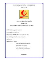 BÀI TẬP LỚN LÝ THUYẾT Ô TÔ CAMRY 2.5Q 2017