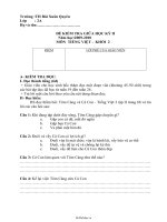 Đề kiểm tra giữa học kì II Tiếng việt Lớp 2  Năm học 20092010  Trường Tiểu học Bùi Xuân Quyên1480