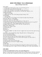 28012021 Ban tin Phuc vu lanh dao