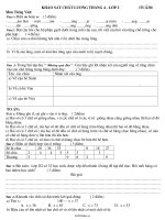 Đề kiểm tra chất lượng tháng 4 Tiếng việt Toán Lớp 2  Trường Tiểu học Trần Phú2880