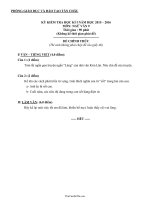 Kỳ kiểm tra học kì I năm học 2015 – 2016 môn: ngữ văn 9 thời gian : 90 phút1097