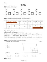 Bài tập ôn tập kiểm tra học kì I môn Toán Lớp 23368