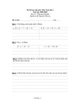 Đề thi chọn học sinh giỏi Toán Lớp 2  Năm học 20082009  Nguyễn Thị Lan2049