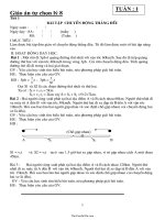 Bài giảng Tiết 1: Bài tập chuyển động thẳng đều4494