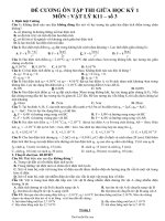 Đề cương ôn tập thi giữa học kì I Vật lí lớp 113794