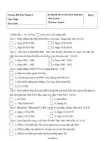 Đề kiểm tra cuối kì II năm 2010  2011 môn: Lịch Sử lớp 5999