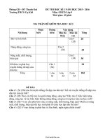 Đề kiểm tra học kì I Giáo dục công dân lớp 9  Năm học 20152016  Trường THCS Cự Khê2187