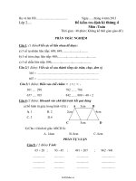 Đề kiểm tra định kì tháng 4 môn Toán lớp 2 năm 20132335