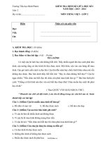 Đề kiểm tra giữa học kì I Tiếng việt, Toán Lớp 2  Năm học 20132014  Trường Tiểu học Đinh Phước3883