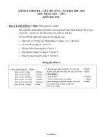 Đề kiểm tra giữa học kì II Tiếng việt Lớp 2  Năm học 20092010  Trường Tiểu học Sông Mây976