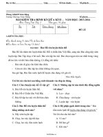 Đề kiểm tra giữa học kì II Tiếng việt Lớp 2  Năm học 20132014  Trường Tiểu học Toàn Thắng1474