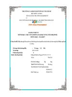 Chuyên đề Xây dựng kế hoạch truyền thông cho sản phẩm trà sữa thuộc thương hiệu Phúc Long Tea  Coffee