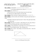 Đề kiểm tra chất lượng học sinh giỏi Toán Lớp 2  Năm học 20132014  Trường Tiểu học Triệu Đề3097