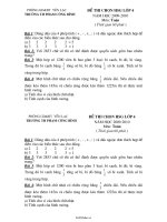 Đề thi chọn học sinh giỏi Toán Lớp 4  Năm học 20092010  Trường Tiểu học Phạm Công Bình820