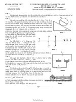 Kỳ thi chọn học sinh giỏi lớp 11 năm học 2011  2012 đề thi môn: Vật lý dành cho học sinh THPT chuyên Vĩnh Phúc4129