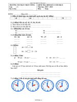 Kiểm tra định kỳ cuối học kì iI năm học: 2013  2014 môn: Toán lớp 11171