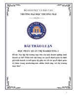 Các quyết định quản trị định giá kinh doanh của Công ty Cổ Phần Thế Giới Di Động