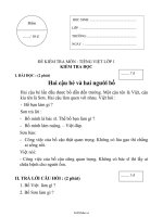 Đề kiểm tra môn: Tiếng việt lớp 1 (kiểm tra đọc)1248