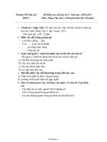 Đề kiểm tra cuối học kì I Tiếng việt, Toán Lớp 2  Năm học 20102011  Trường Tiểu học Thụ Lộc4234