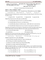 Đề kiểm tra chất lượng giữa học kì I Vật lí lớp 11  Năm học 20162017  Nguyễn Thị Bích3634