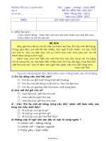 Đề kiểm tra học kì I Tiếng việt, Toán Lớp 2  Năm học 20092010  Trường Tiểu học A Ngan Dừa4344