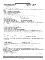 Đề kiểm tra một tiết học kì I Vật lí lớp 8 lần 11719