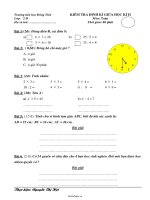 Đề kiểm tra định kì giữa học kì II Toán Lớp 2  Nguyễn Thị Hợi3358