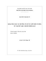 Khai phá mẫu xu hướng tuần tự lên đối tượng từ tập dữ liệu chuỗi thời gian 