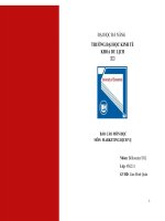 BÁO cáo môn học môn MARKETING DỊCH vụ báo cáo môn học môn MARKETING DỊCH vụ khảo sat doanh nghiệp KFC 