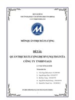 tiểu luận quản trị chất lượng đề tài QUẢN TRỊ CHẤT LƯỢNG DỊCH VỤ MẶT ĐẤT CỦA CÔNG TY TNHH VIAGS