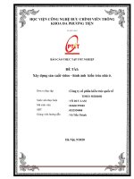 BÁO CÁO THỰC TẬP TỐT NGHIỆP  ĐỀ TÀI:  Xây dựng sản xuất video  hình ảnh  kiến trúc nhà ở.