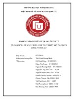 Phân tích và đề xuất chiến lược phát triển sản phẩm của công ty vinfast