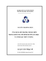Ứng dụng đồ thị phụ thuộc biến trong kiểm tra mô hình hướng ký hiệu và tinh lọc trừu tượng 