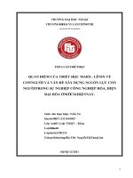 TIỂU LUẬN TRIẾT HỌC QUAN ĐIỂM CỦA TRIẾT HỌC MARX– LÊNIN VỀ CON NGƯỜI VÀ VẤN ĐỀ XÂY DỰNG NGUỒN LỰC CON NGƯỜI TRONG SỰ NGHIỆP CÔNG NGHIỆP HÓA, HIỆN ĐẠI HÓA Ở NƯỚC TA HIỆN NAY.