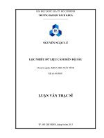 Lọc nhiễu dữ liệu cảm biến độ sâu 