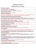 ĐỀ KIỂM TRA môn định giá tài sản-EG34.044