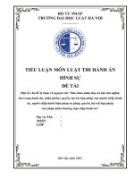 Đề tài một số vấn đề lý luận về nguyên tắc bảo đảm nhân đạo xã hội chủ nghĩa; tôn trọng danh dự, nhân phẩm, quyền, lợi ích hợp pháp của người chấp hành án, người chấp hành biện pháp tư pháp, quyền, lợi ích hợp pháp