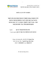 MỘT SỐ GIẢI PHÁP HOÀN THIỆN HOẠT ĐỘNG TÍN DỤNG NHẰM PHÒNG NGỪA RỦI RO TẠI NGÂN HÀNG ĐẦU TƯ VÀ PHÁT TRIẺN VIỆT NAM  CHI NHÁNH PHÚ TÀI, TỈNH BÌNH ĐỊNH