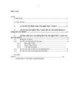 Vai trò của chủ nghĩa máclenin đối với việc hình thành tư tưởng Hồ Chí Minh. Sự khác biệt trên con đường đến với chủ nghĩa Mác Lênin của Hồ Chí Minh