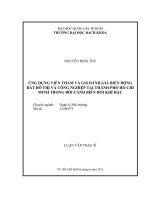 Ứng dụng viễn thám và GIS đánh giá biến động đất đô thị và công nghiệp tại thành phố hồ chí minh trong bối cảnh biến đổi khí hậu 