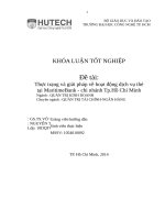Thực trạng và giải pháp về hoạt động dịch vụ thẻ tại MaritimeBank  chi nhánh Tp.Hồ Chí Minh