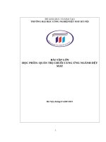 Bài tập lớn quản trị mua hàng