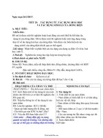 Giáo án Vật lí lớp 7  Tiết 25: Tác dụng từ, tác dụng hoá học và tác dụng sinh lí của dòng điện  Năm học 201520164807