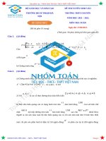 Chuyen sư phạm 2021 2022 vòng 1 