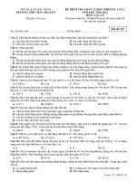 Đề kiểm tra chất lượng lớp 10 môn Vật lý trường THPT Hàn Thuyên, Bắc Ninh năm học 2020 - 2021 (Lần 2)